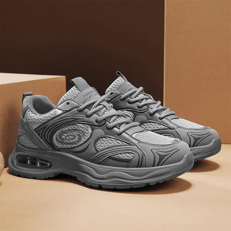 2025 New Mesh Breathable Sports Shoes Breathable Men's Shoes Soft Sole Shock-Absorbing Casual Running Shoes for Men
