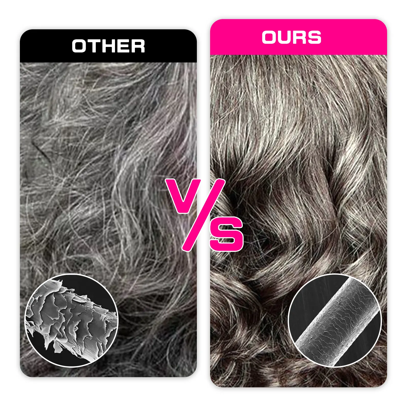 Salt and Pepper WigsGrey bob loose wave wigs Human Hair 6x6 Lace Front Wigs Human Hair Glueless Wigs Brazilian Virgin 14 inch