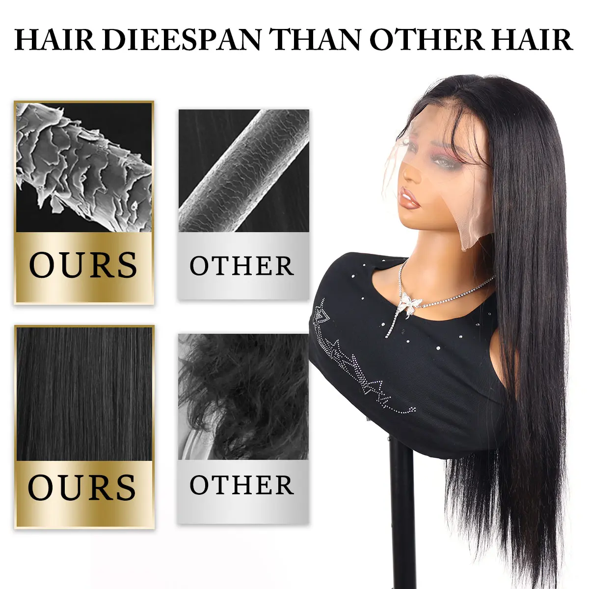 30 40 Inch 250 Density Bone Straight 13X6 Hd Lace Frontal Wig 13X4 Transparent Lace Front Pre Plucked Black 100% Human Hair Wigs