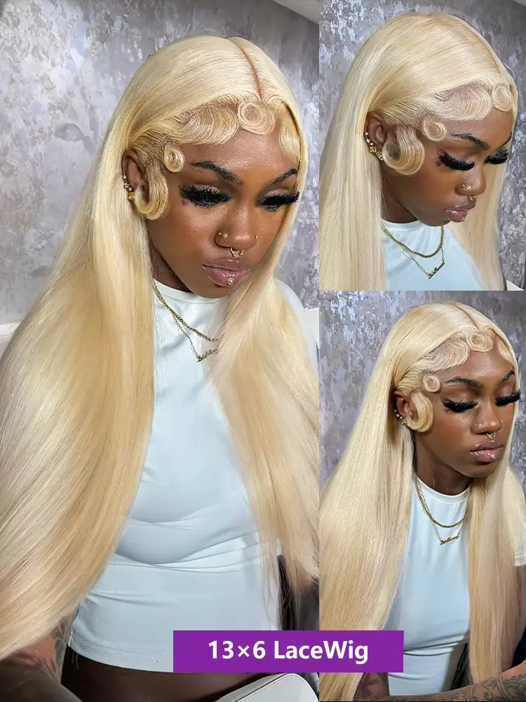 30 40 Inch 613 Honey Blonde 13x4 Lace Front Human Hair Wigs Bone Straight 13x6 HD Transparent Lace Frontal 100% Human Hairs Wig