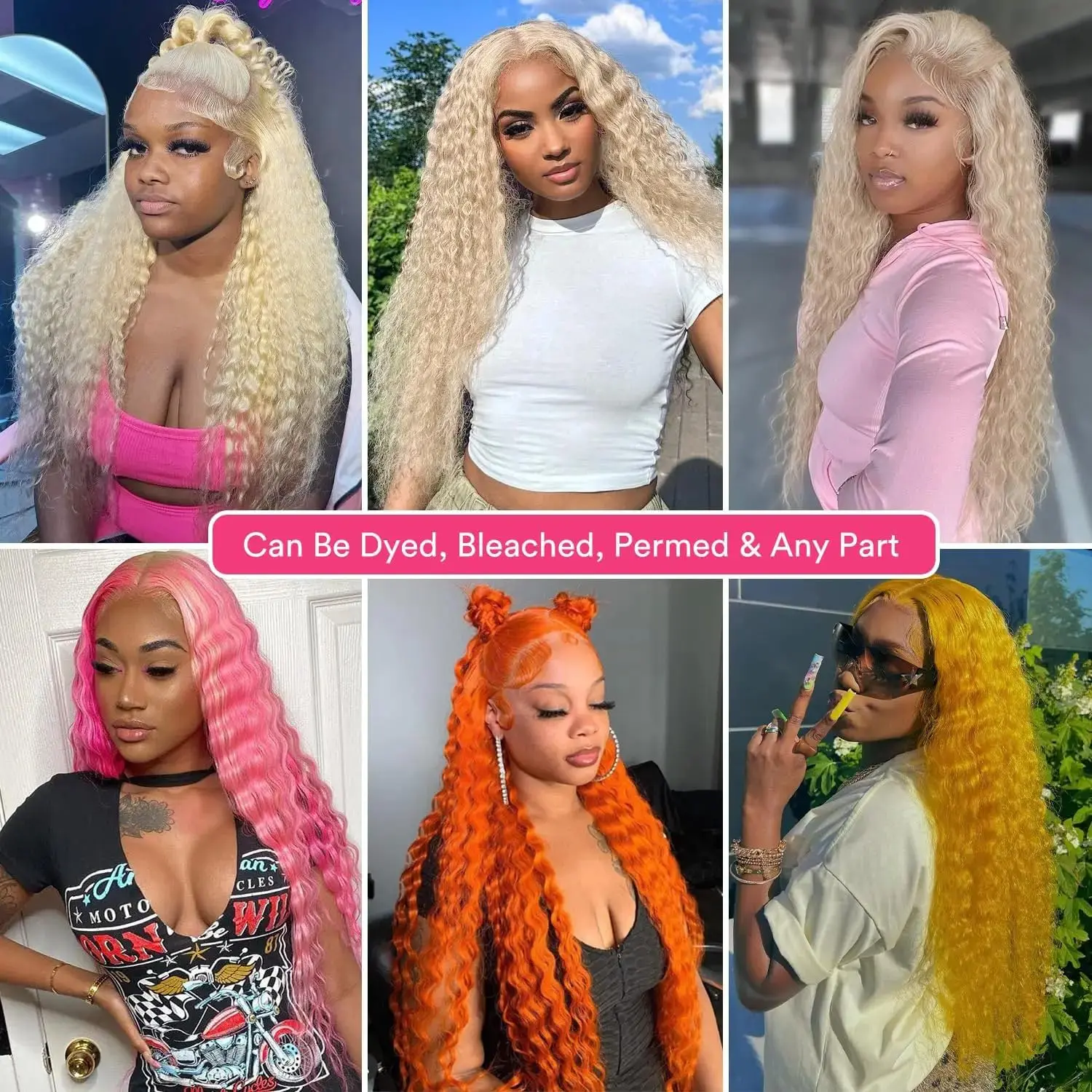 Lace Front Wig Human Hair 613 Blonde Deep Wave 32 Inch 16A Blonde Wig Human Hair 13x6 HD Lace Gluess Wigs Human Hair For Women