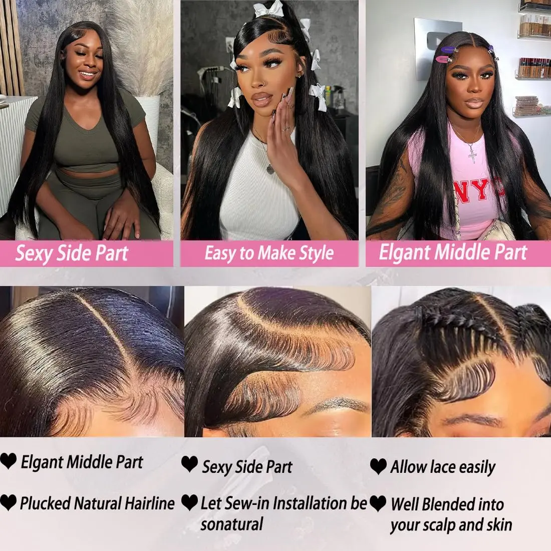 30 Inches 13x6 Bone Straight Human Hair Wigs 13x4 Transparent Lace Front Wig HD Lace Frontal Human Hair Wigs For Black Women