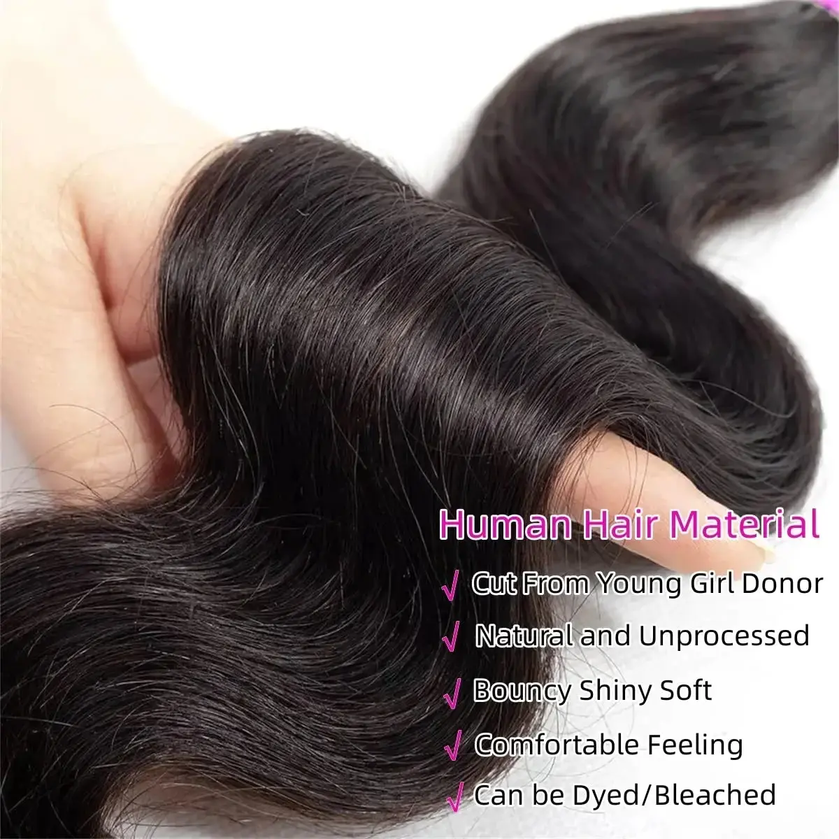 Body Wave Curly Bundles Human Hair Bundles Brazilian Hair Weave Bundles Unprocessed Hair Extensions Loose Wave Bundles