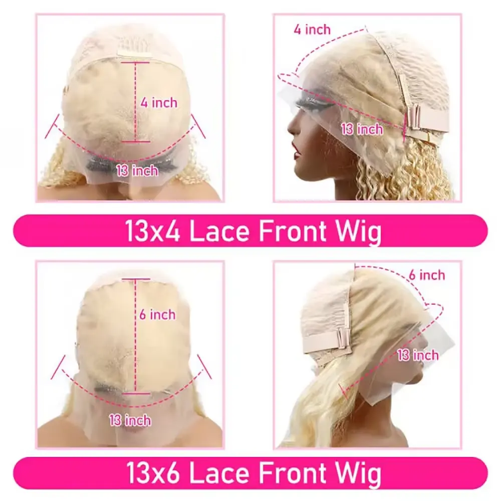 250% Density 613 Blonde Lace Front Wig Human Hair 613 Hd Lace Frontal Wig 13x6 Raw Hair Body Wave Human Hair Wig for Black Women