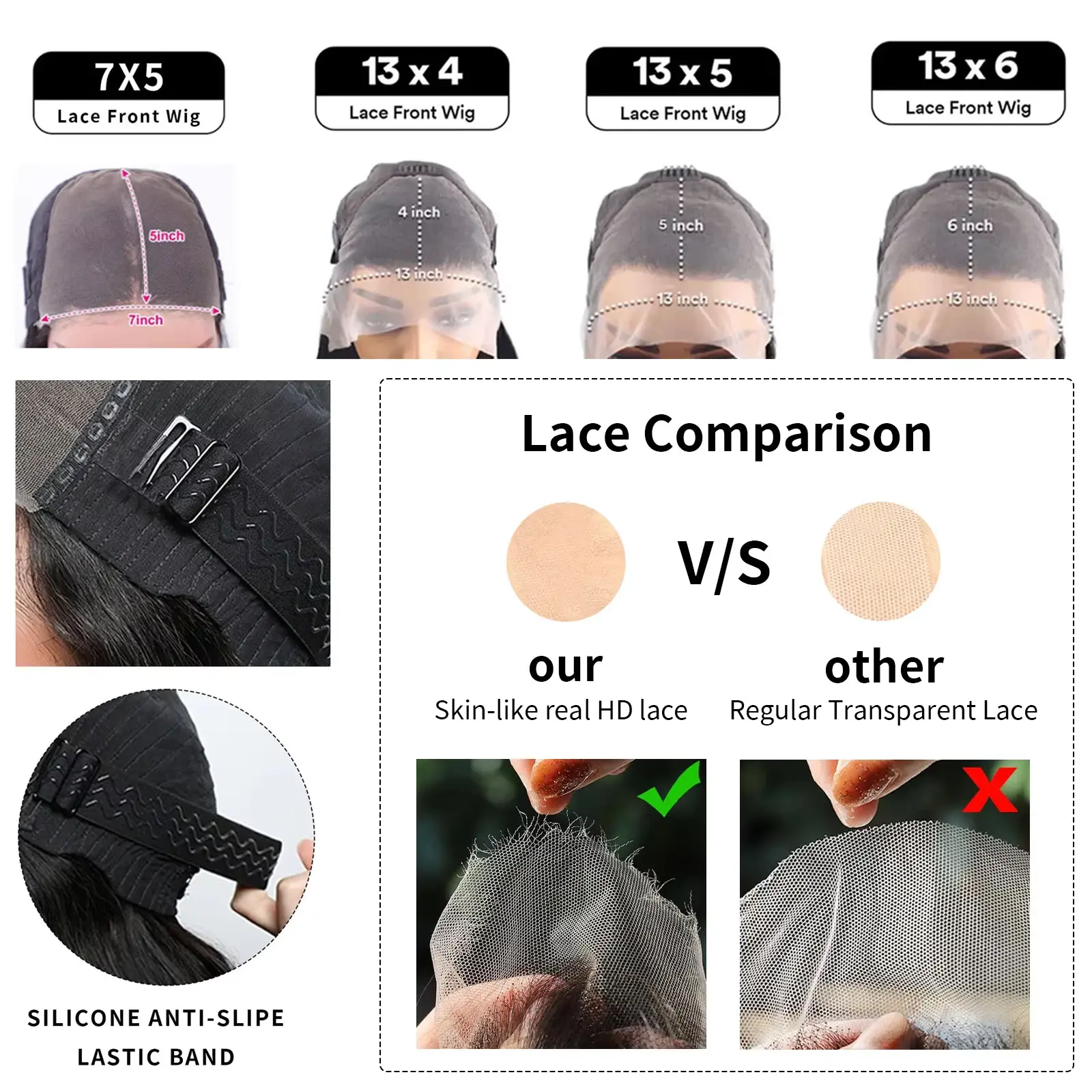 220% Body Wave 13x5 Transparent Lace Front Wig 30 40 Inch Colored 613 Blonde/Black HD Lace Frontal Wig 100% Human Hair Wigs 13x6