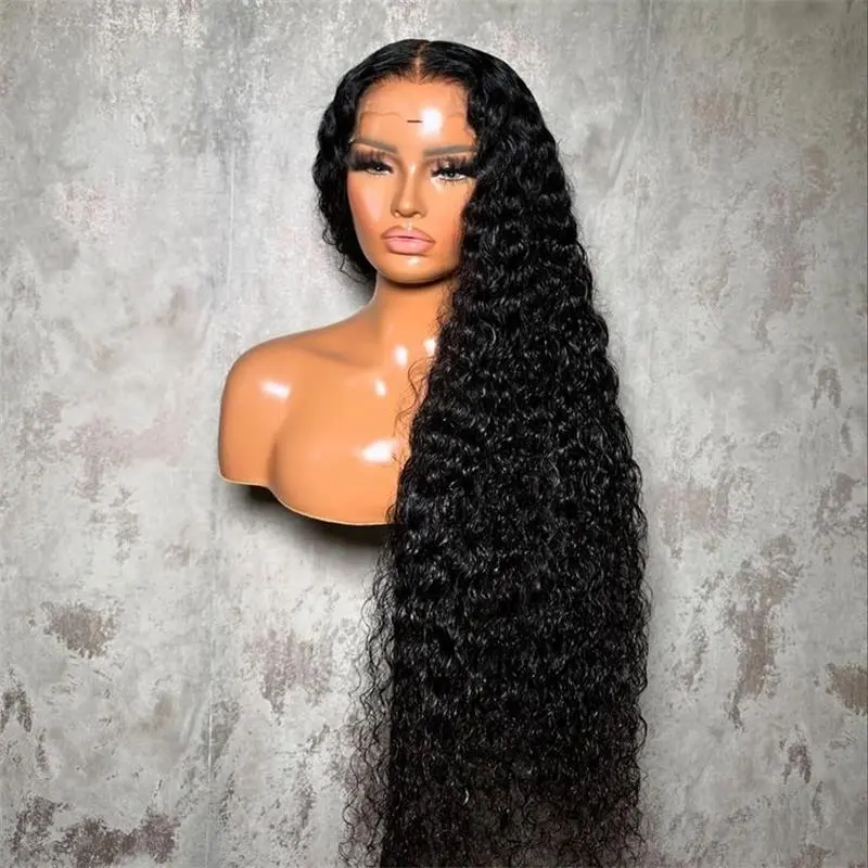 Curly Lace Front Wigs Human Hair for Women 13x6 HD Transparent Deep Curly Lace Frontal Wigs Human Hair Natural color T part