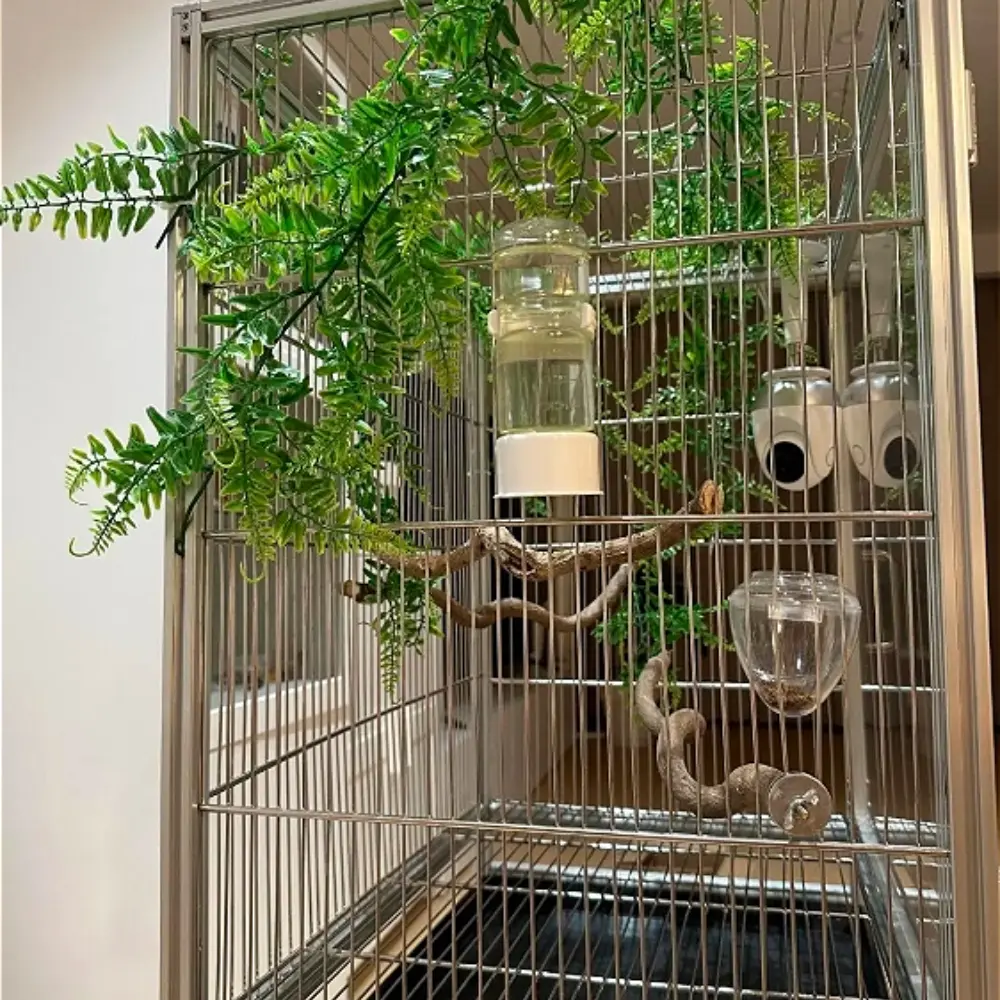 Bird Cage Large Bird Villa Parrot Cage Outdoor Breeding Cage Aluminum Alloy Material Size Accessories Can Be Customized