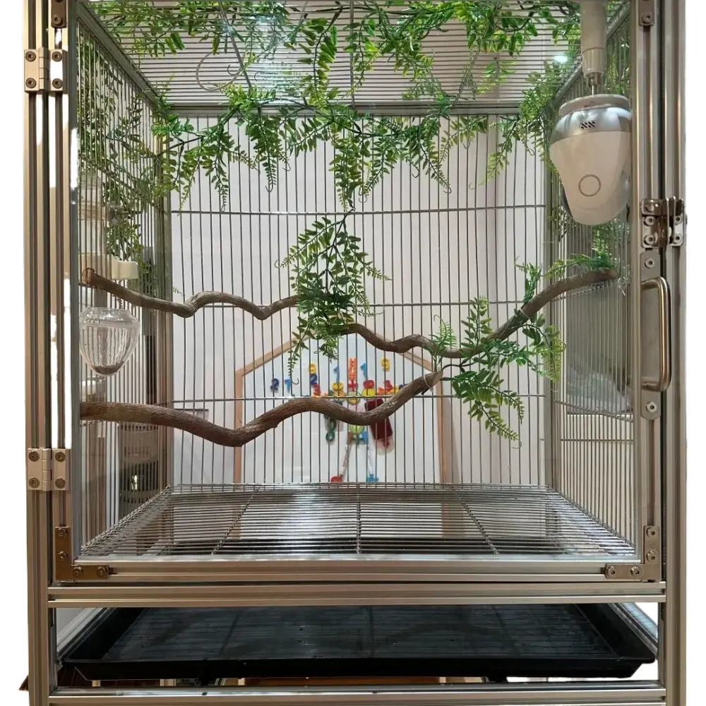 Bird Cage Large Bird Villa Parrot Cage Outdoor Breeding Cage Aluminum Alloy Material Size Accessories Can Be Customized