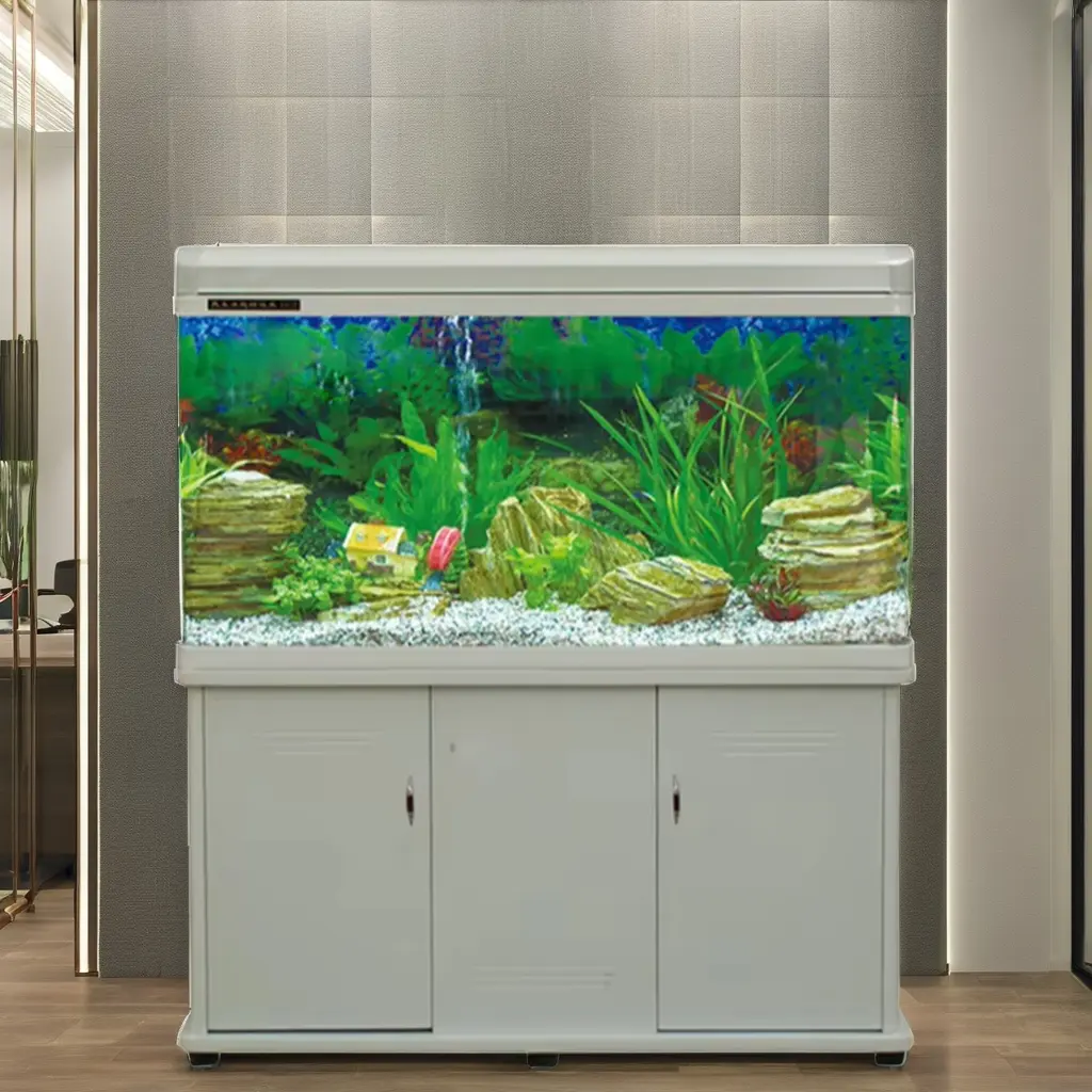Classic Bent Glass Large Square Fish Tank Aquarium Fish Farming Tank HY1000B