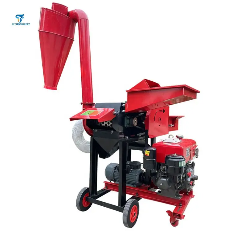 Animal Feed Farming Equipment Used Silage Hay Straw Grass Chopper Crusher Machine Chaff Cutter Machine Livestock Pellet