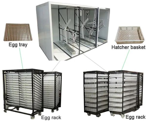 Industrial Grade 16896 Egg Fully Automatic Egg Incubator for Farms, Breeding Farms.
