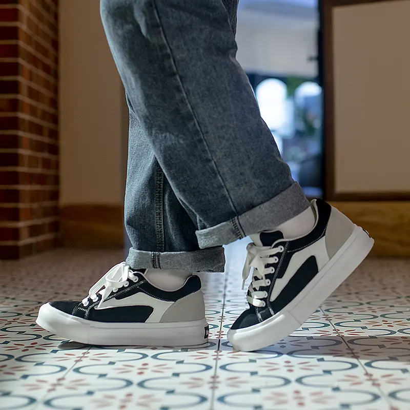 Genuine Leather Men Casual Walking Shoes All-match Male Comfortable Skate Shoe Brand Handmade Mens Sneakers Lace-Up Flats Men