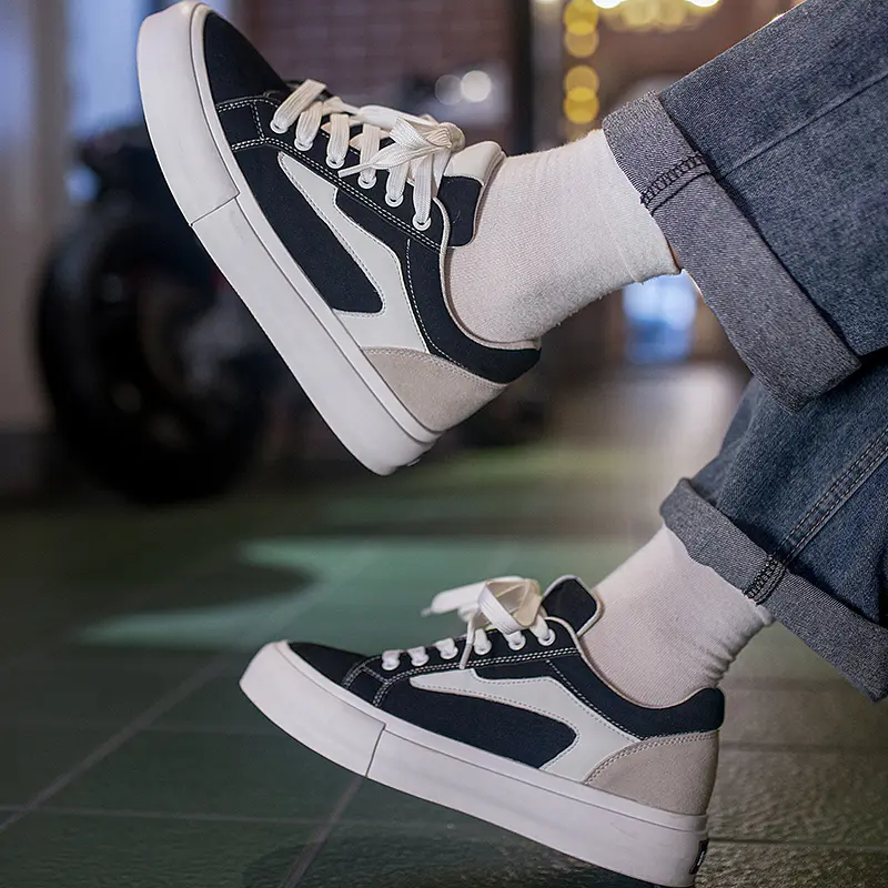 Genuine Leather Men Casual Walking Shoes All-match Male Comfortable Skate Shoe Brand Handmade Mens Sneakers Lace-Up Flats Men