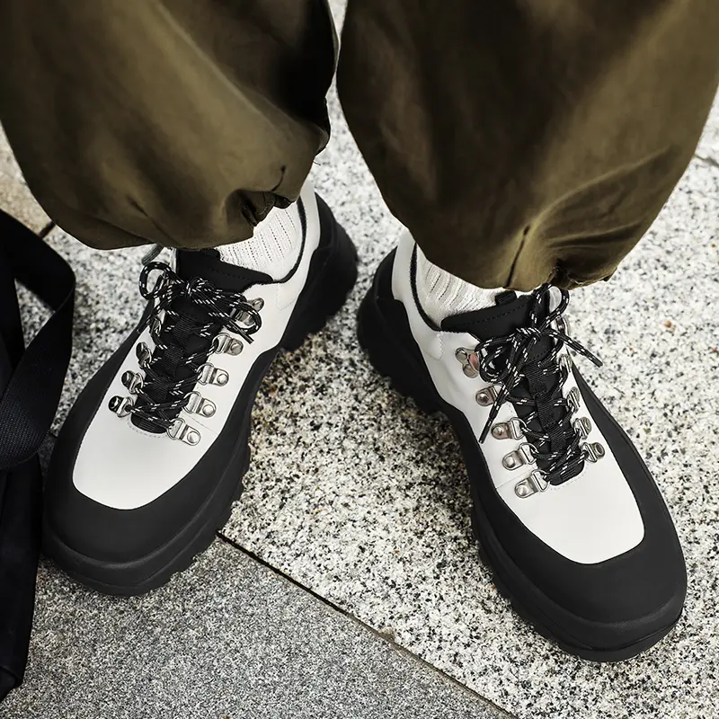 All-match Men Casual Shoes Handmade Mens Breathable Sneakers Lace-Up Men's Vulcanize Footwear New Arrival Walking Shoes for Men