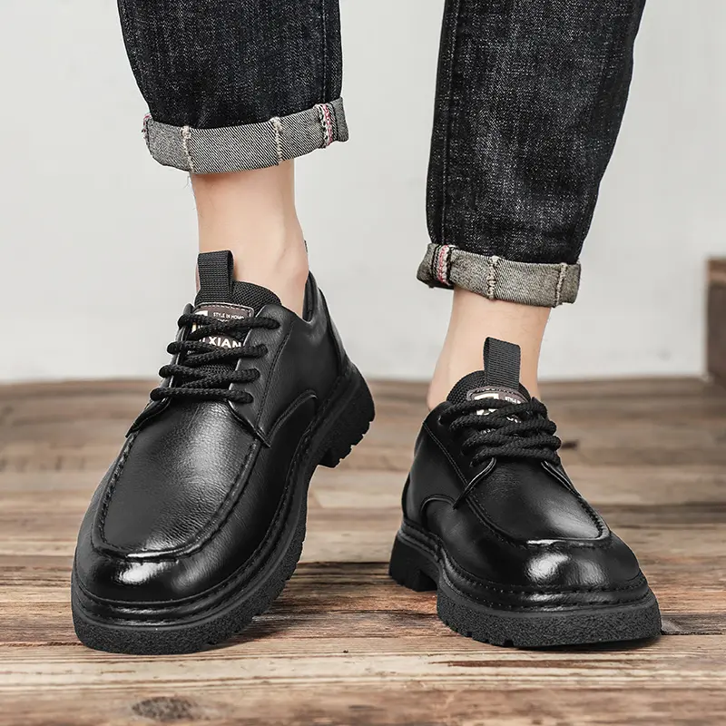 Luxury Brand Men Stylish Casual Shoes Handmade Men's Footwear Genuine Leather Mens Oxfords Shoes Hot Sale Mens Lace-Up Sneakers