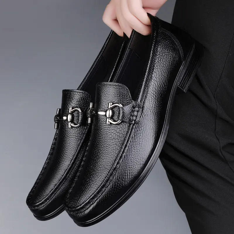 Summer Sneakers Breathable Driving Shoes  Men Dress Footwear Wedding Genuine Leather Loafers Men Low Slip-on Casual Shoes Men