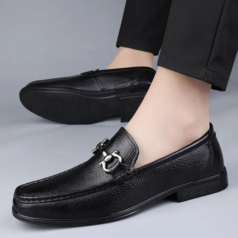 Summer Sneakers Breathable Driving Shoes  Men Dress Footwear Wedding Genuine Leather Loafers Men Low Slip-on Casual Shoes Men