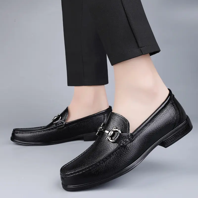 Summer Sneakers Breathable Driving Shoes  Men Dress Footwear Wedding Genuine Leather Loafers Men Low Slip-on Casual Shoes Men