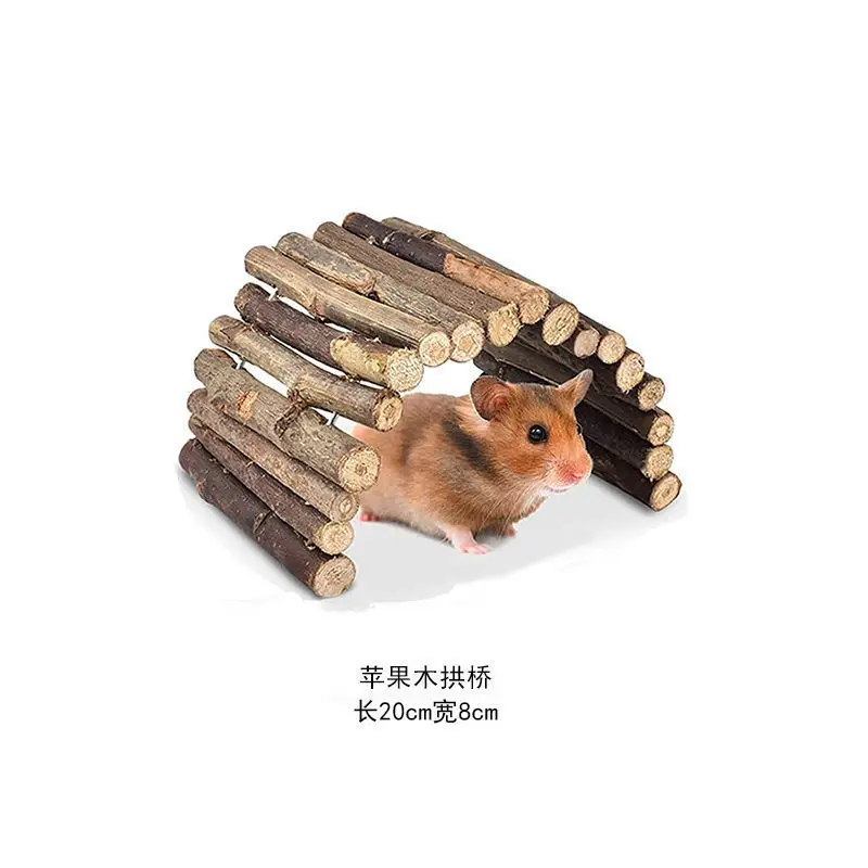 Hamster Toy Swing Ladder Coconut Shell Hammock Gold Bear Decorative Landscaping Supplies Molar Platform Tree Hole Tunnel