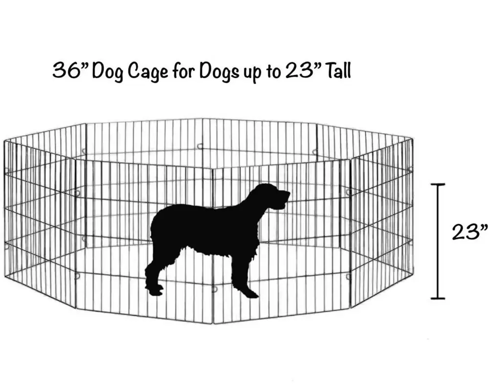 Pawise New Arrival Portable Foldable Large Dog Play Pen Indoor Metal Wire Pet Playpen Fence Dog Kennels House For Dogs And Cats