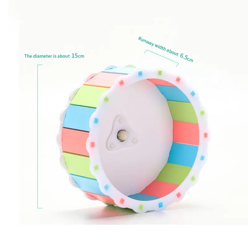 15cm Diameter Silent Exercise Cage Attachment Running Entertainment Wheel Hamster Toys Set