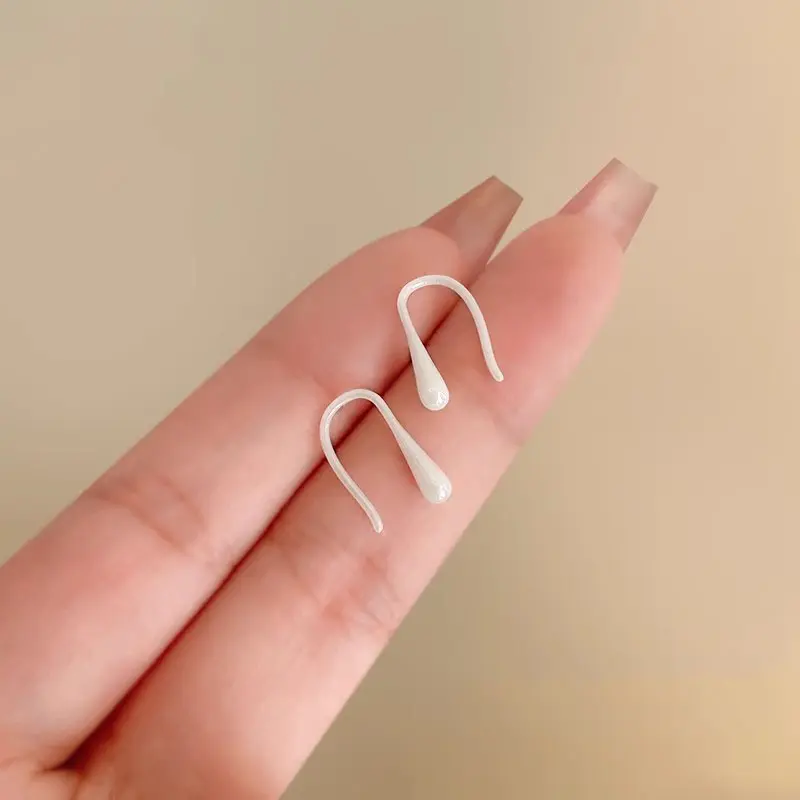 Colour Ceramic Nourishing Ear Hole Auricular Needling Fashion Simple U-Shaped Earrings Sleeping Ear Free Stick Girl Jewellery