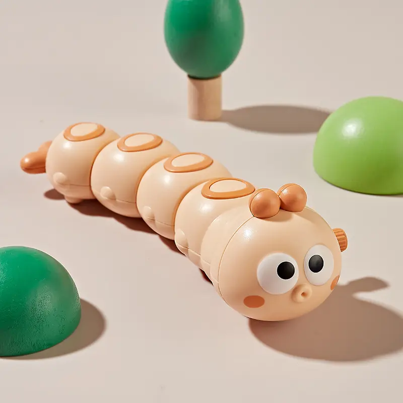 Children's Chained Caterpillar Cartoon Cute, Cute, Fun, Moving, Running Small Animals Guide Interactive Baby Crawling Toy Gifts