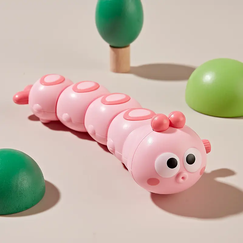 Children's Chained Caterpillar Cartoon Cute, Cute, Fun, Moving, Running Small Animals Guide Interactive Baby Crawling Toy Gifts