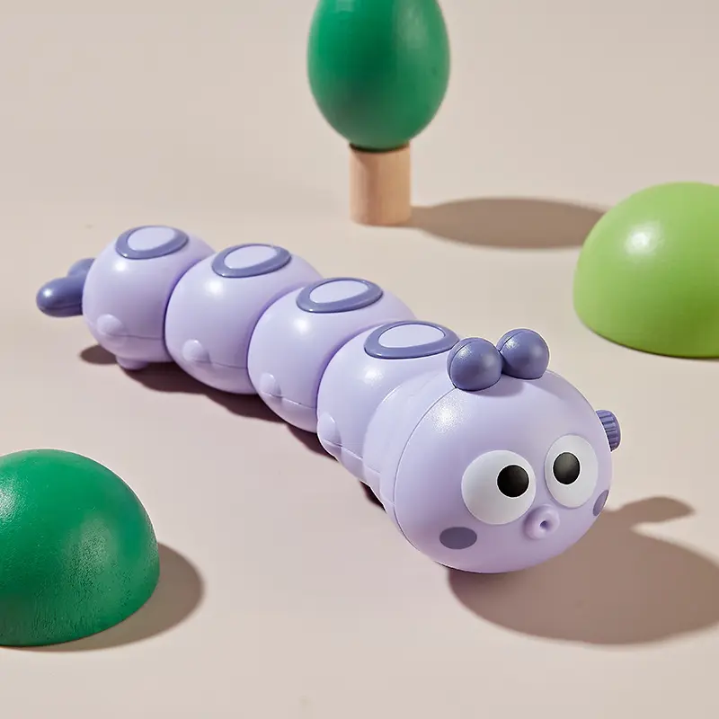 Children's Chained Caterpillar Cartoon Cute, Cute, Fun, Moving, Running Small Animals Guide Interactive Baby Crawling Toy Gifts