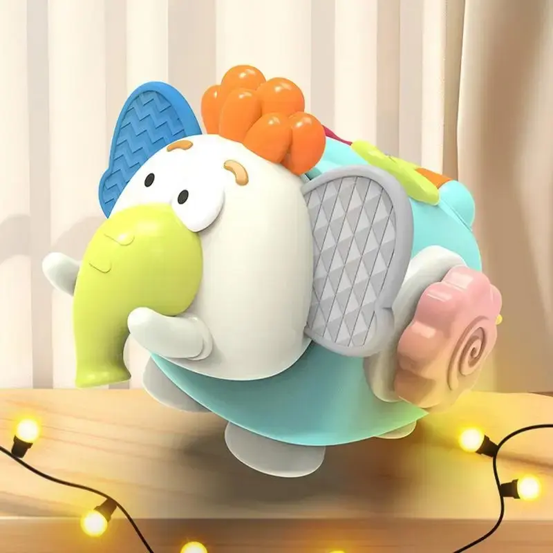 Pull String Activity Toy Cute Animal Busy Ball Rabbit Elephant Sensory Gift Early Educational Finger Toys for Kids Unicorn