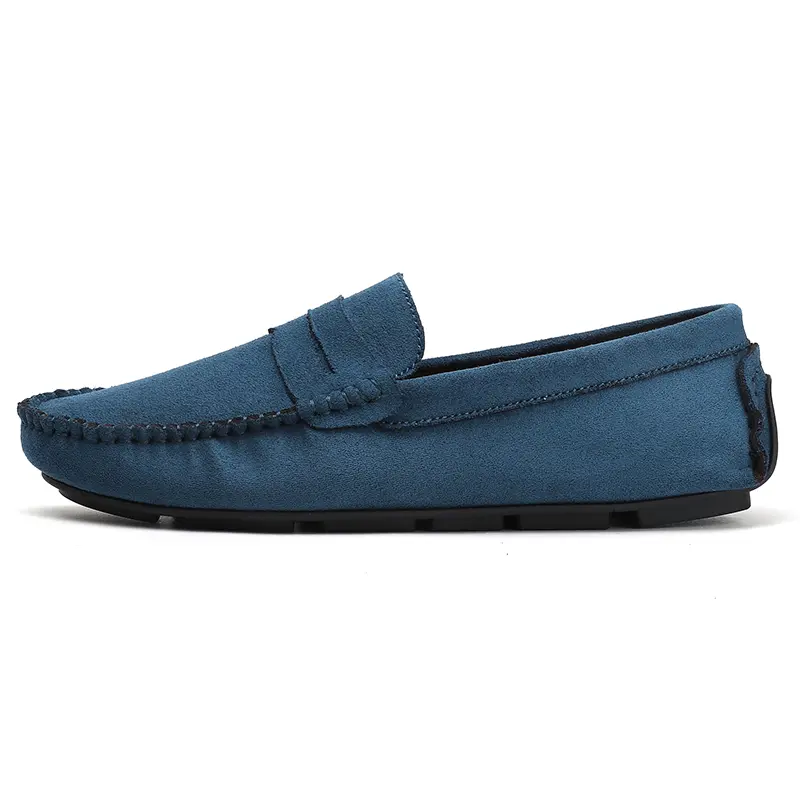 Fashion Suede Men Casual Shoes Breathable Leather Mens Loafers Slip on Male Driving Shoes Luxury Brand Comfortable Boat Shoes