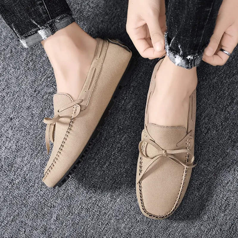 Trend Suede Men Casual Shoes Breathable Comfort Slip-on Mens Driving Shoes Fashion Men Lazy Shoes Luxury Brand Loafers Moccasins