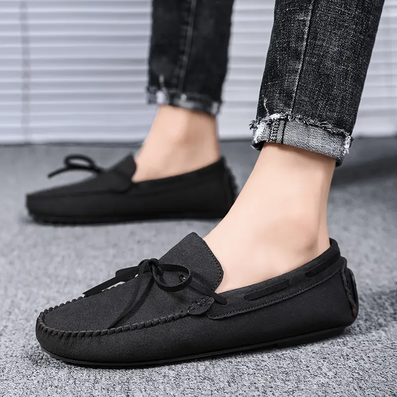 Trend Suede Men Casual Shoes Breathable Comfort Slip-on Mens Driving Shoes Fashion Men Lazy Shoes Luxury Brand Loafers Moccasins