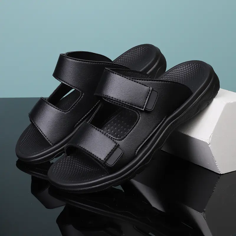 Summer Men's Sandals Outdoor Mens Slippers Comfortable Beach Casual Shoes Non-slip Breathable Roman Shoes Flip-Flop Garden Shoes
