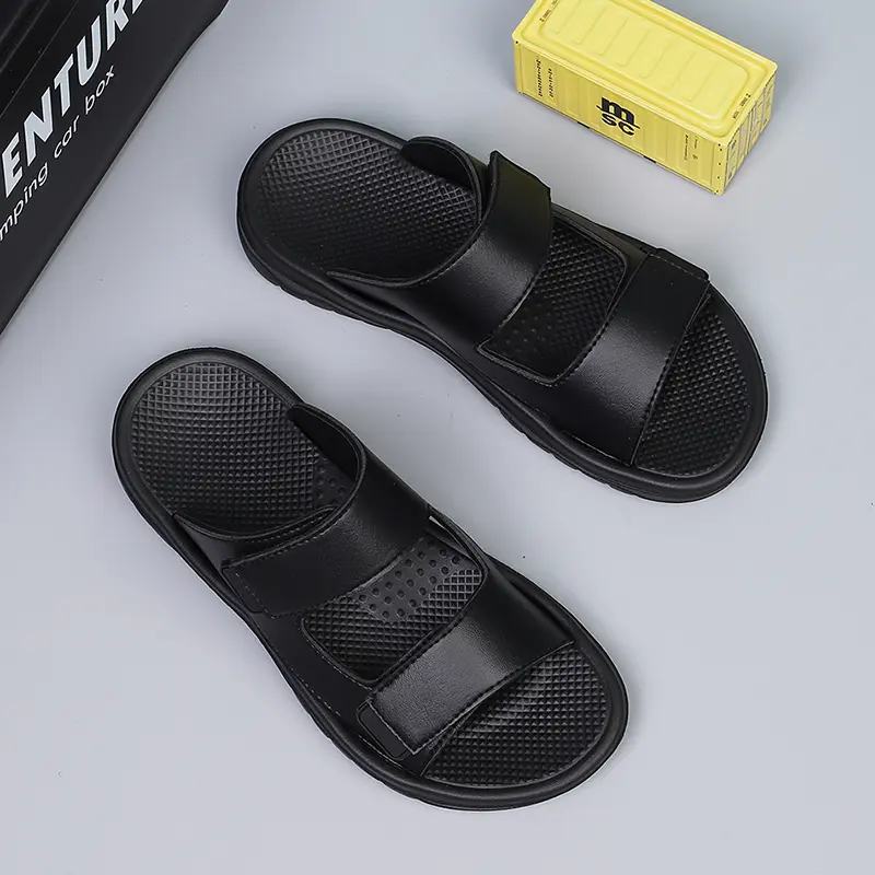 Summer Men's Sandals Outdoor Mens Slippers Comfortable Beach Casual Shoes Non-slip Breathable Roman Shoes Flip-Flop Garden Shoes