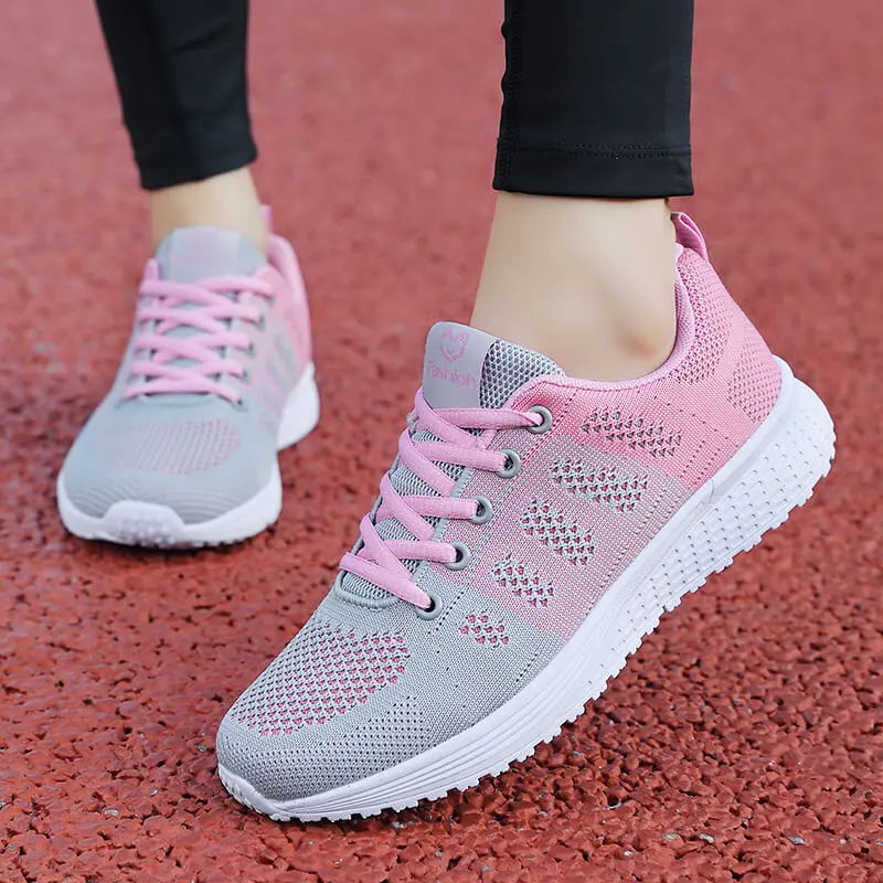 Women Sneakers Soft Vulcanize Shoes Mesh Running Summer Sport Tennis Shoe Casual Ultra Lightweight Woman Non Slip Trainers