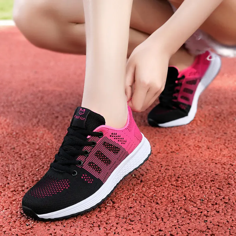 Women Sneakers Soft Vulcanize Shoes Mesh Running Summer Sport Tennis Shoe Casual Ultra Lightweight Woman Non Slip Trainers