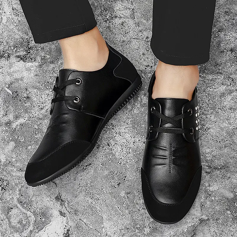 2025 New Mens Loafers Fashion Casual Leather Shoes for Men Comfortable Soft Sole Driving Shoes Classic Versatile Walking Shoes
