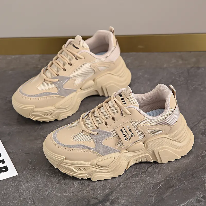 Womens Shoes Fashion Trend Breathable Mesh Sneakers Women Comfortable Soft Bottom Casual Platform Shoes