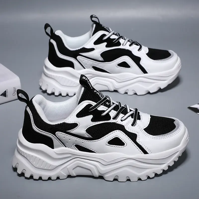 Women's Tennis Sport Shoes Thick-Soled Sneakers Night-Glow Sneakers Fashion Footwear Walking Trainers Tenis Feminino