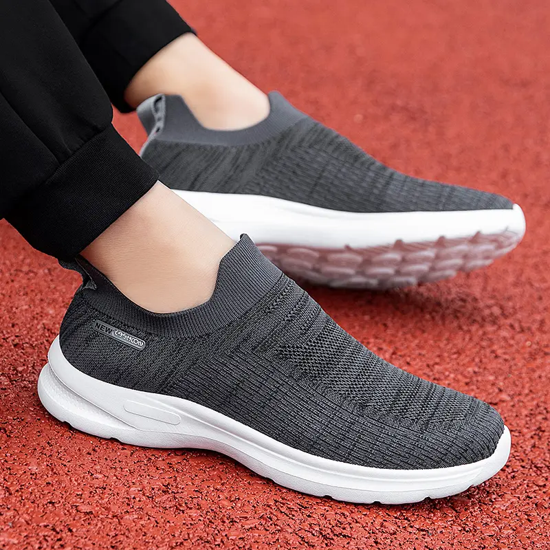Unisex Men Women Purple Casual Shoes Soft Sole Slip-On Sneakers Running Shoes Women Lightweight Loafers Walking Male Footwear