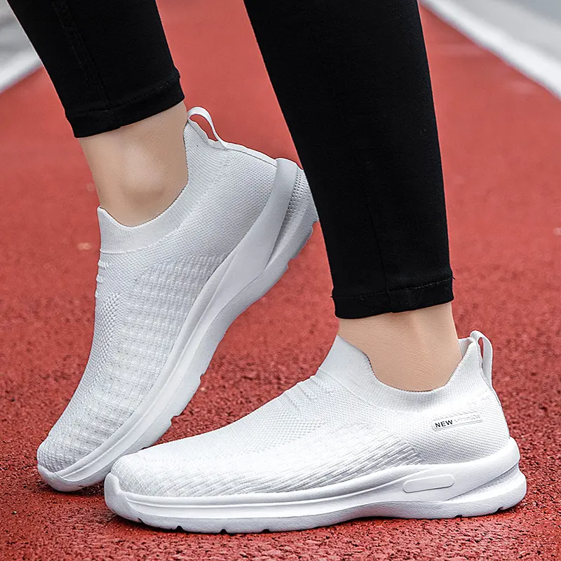 Unisex Men Women Purple Casual Shoes Soft Sole Slip-On Sneakers Running Shoes Women Lightweight Loafers Walking Male Footwear