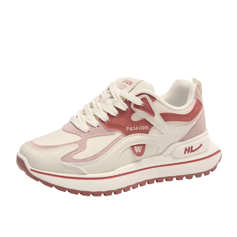 Sneakers Women Platform Flat Shoes Woman Casual Trainers Ladies Chunky Girls School Casual Running Light Tenis Pink Non-slip