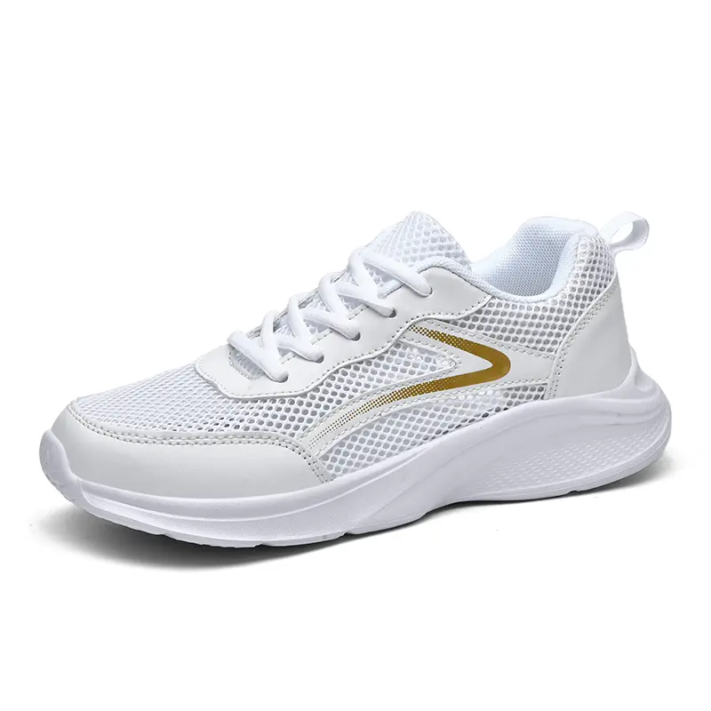 Casual Sports Shoes 2025 Summer Student Knitted Sports Shoes Women's Lightweight Thick Bottom Casual Single Shoes Fashionable