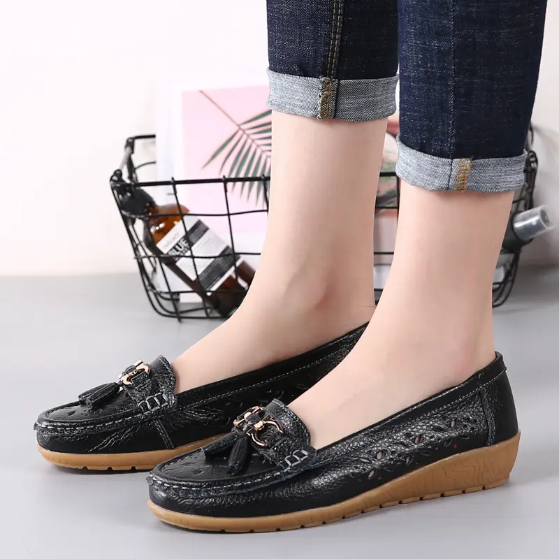 Flat Shoes Elegant Low Heeled Women's Shoes Formal Fashion Light Cut Square Party Elegant Fashionable Dress Single Shoes