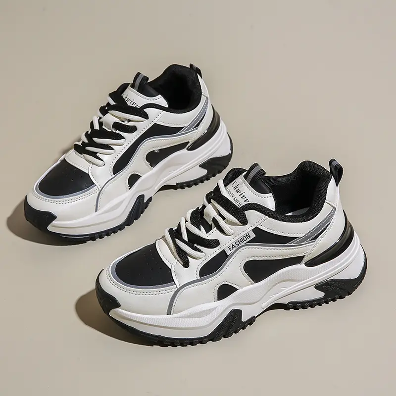 Women Walking Sneakers Lace Up Chunky Shoes Breathable Shoes Wedge Casual Tennis Platform Sports Designer Shoes