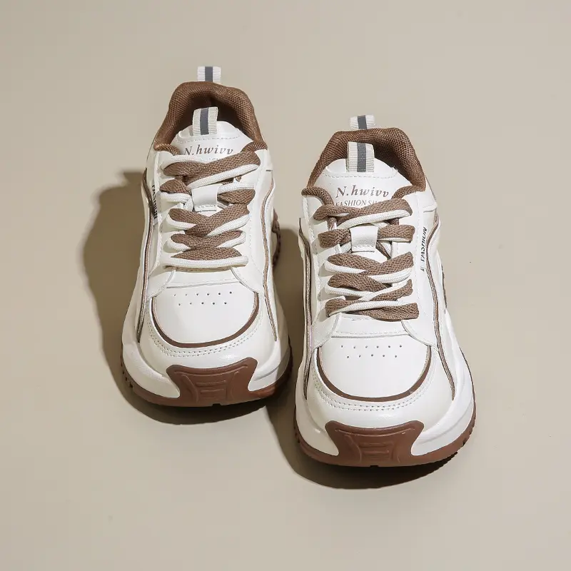 Women Walking Sneakers Lace Up Chunky Shoes Breathable Shoes Wedge Casual Tennis Platform Sports Designer Shoes