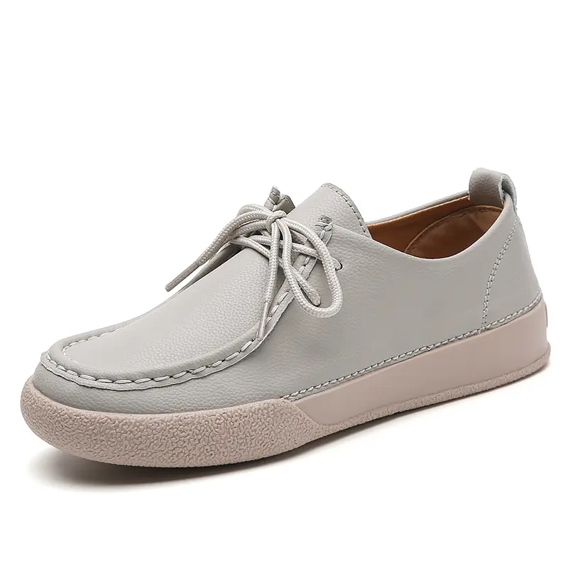 Designer Women Casual Shoes Leather Slip On Flat Shoes Women Loafers Moccasins Luxury Brand Sneakers for Women Plus Size 35-42