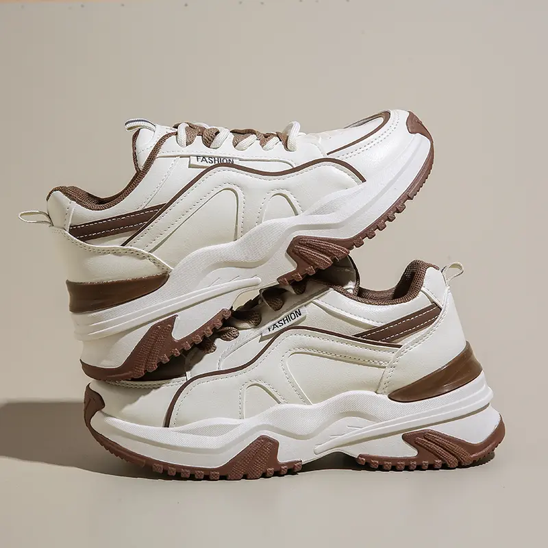 Women Walking Sneakers Lace Up Chunky Shoes Breathable Shoes Wedge Casual Tennis Platform Sports Designer Shoes