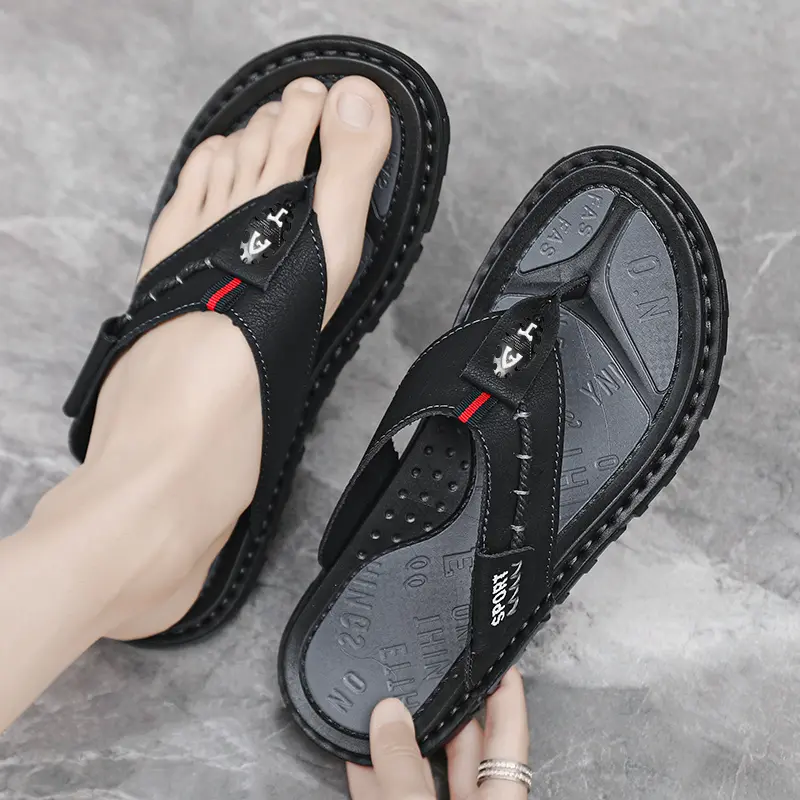 Flip Flops Mens Slippers Summer Casual Shoes Beach Sandals Outdoor Slides Walking Comfort Leather Luxury Designer Fashion 47